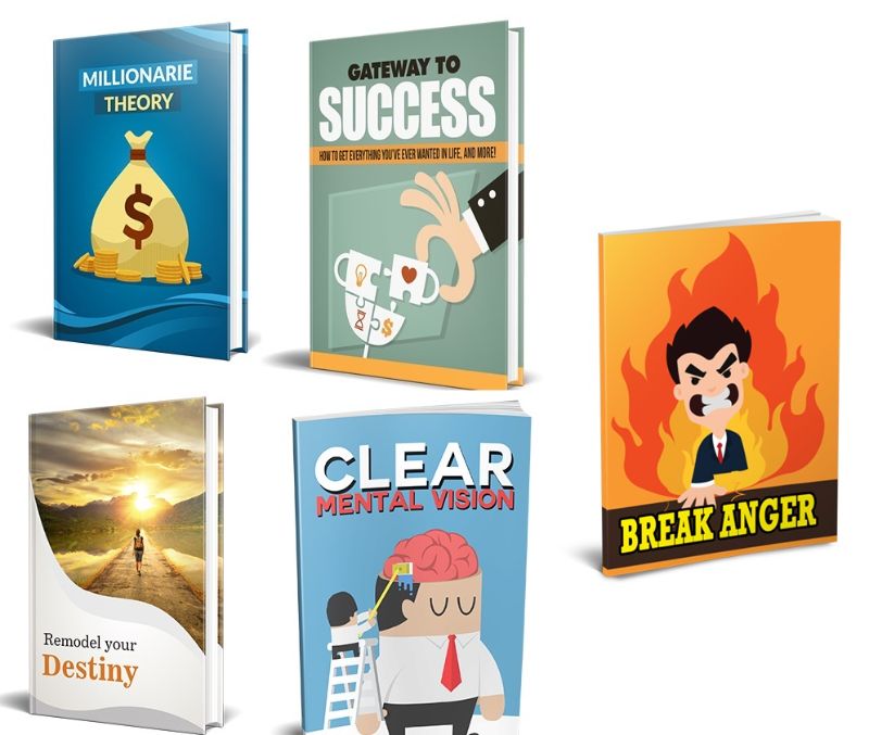 Bundle of Clear Mental Vision, Remodel Your Destiny,Gateway to Success, Millionaire Theory and Breaking Anger